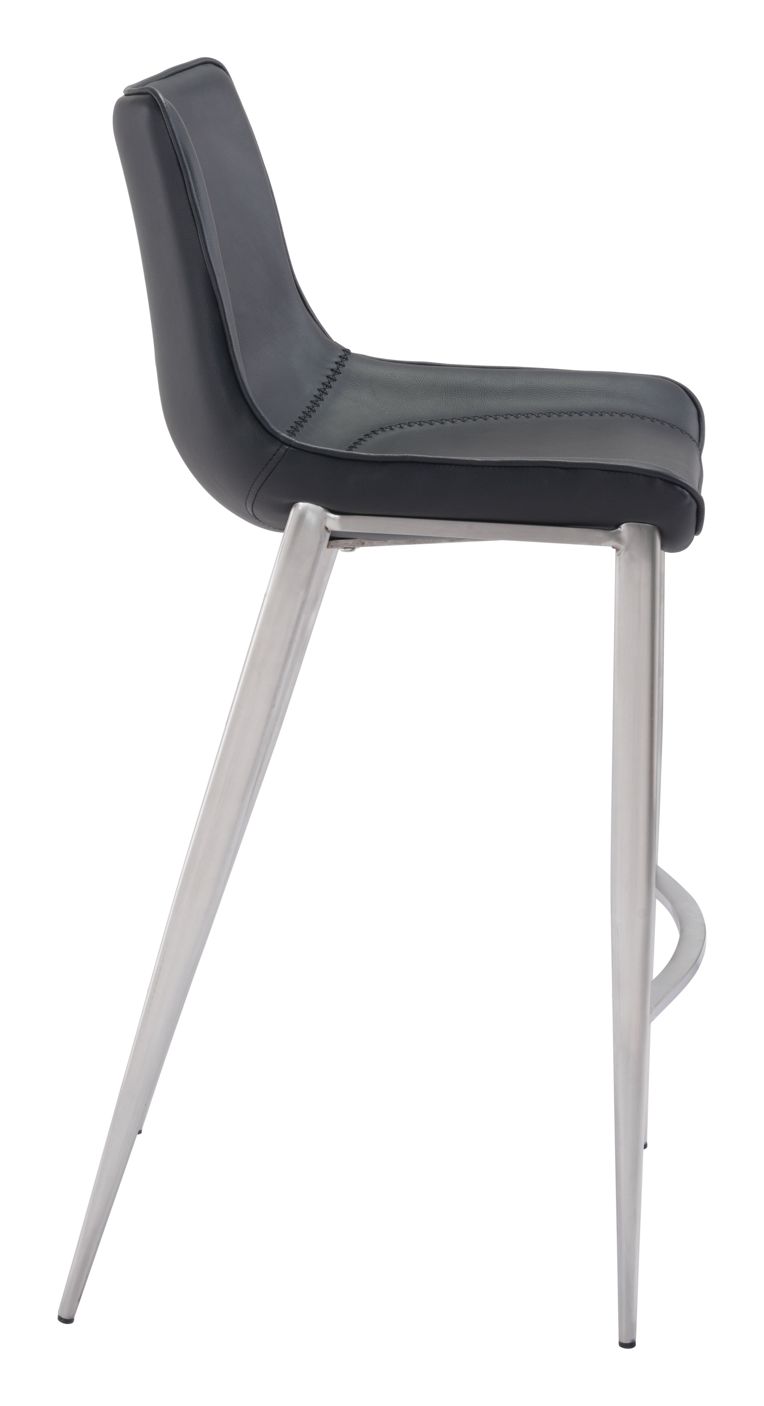 Magnus Barstool Black & Silver