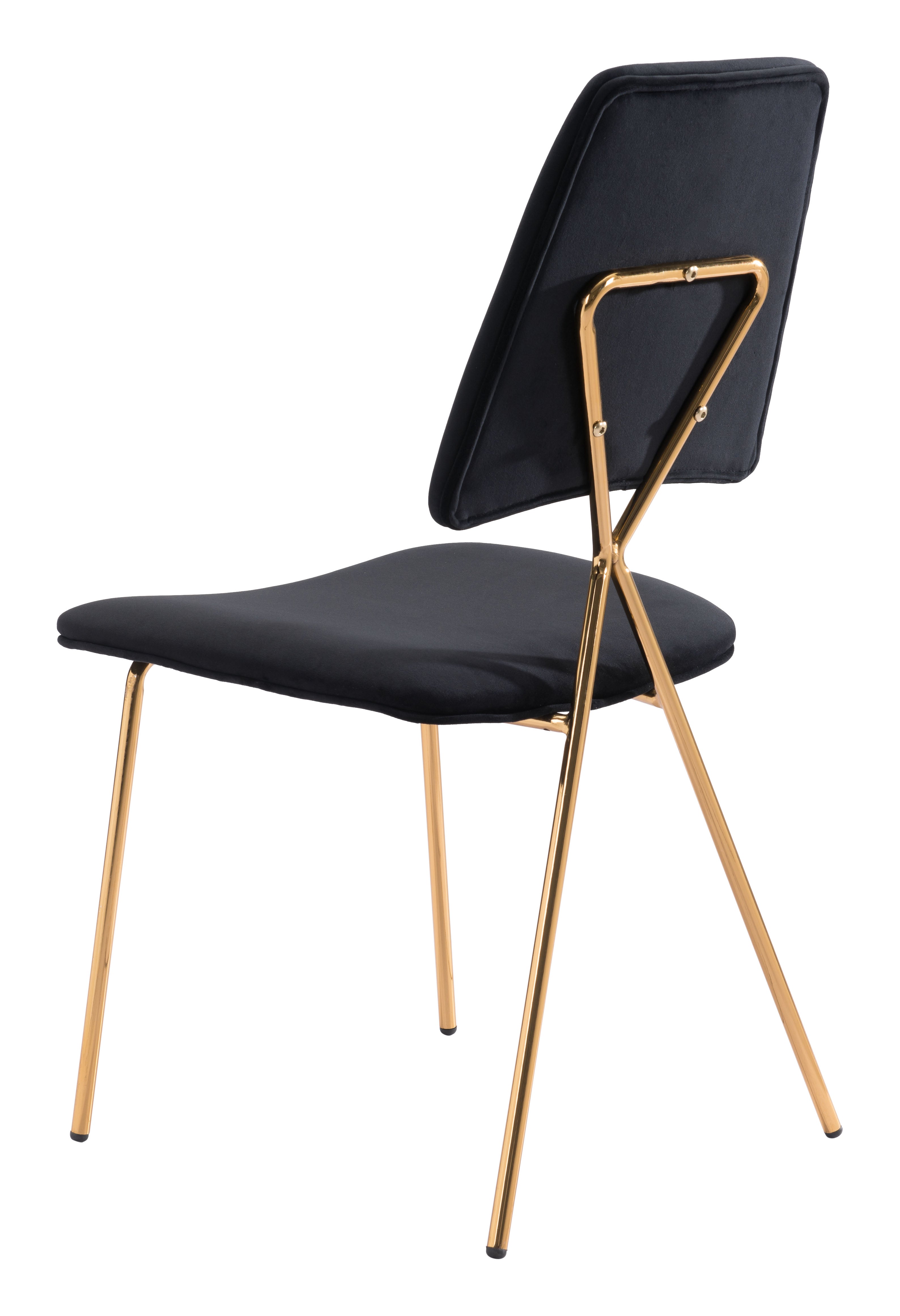 Chloe Dining Chair Black & Gold