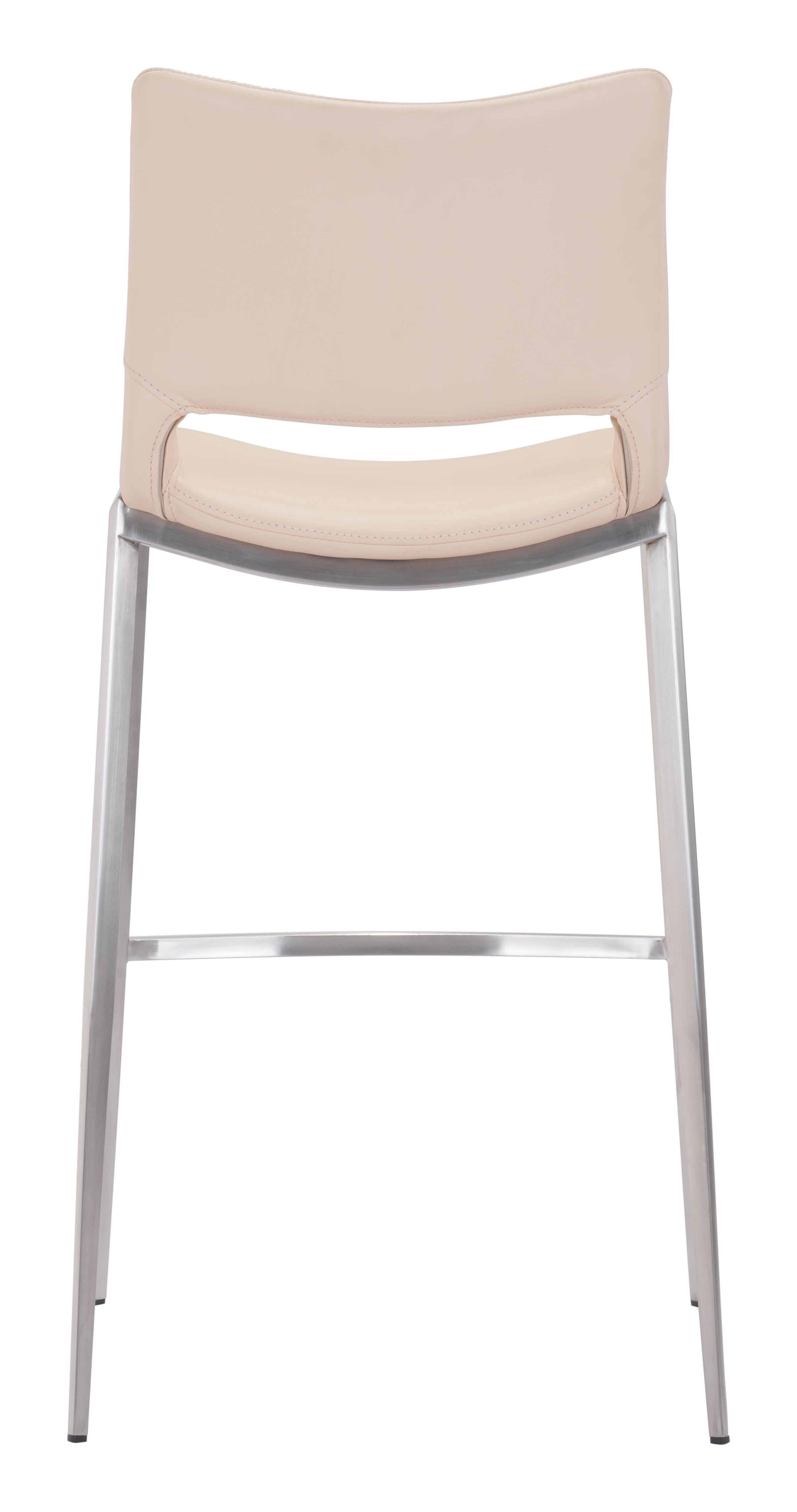 Ace Barstool Light Pink & Silver