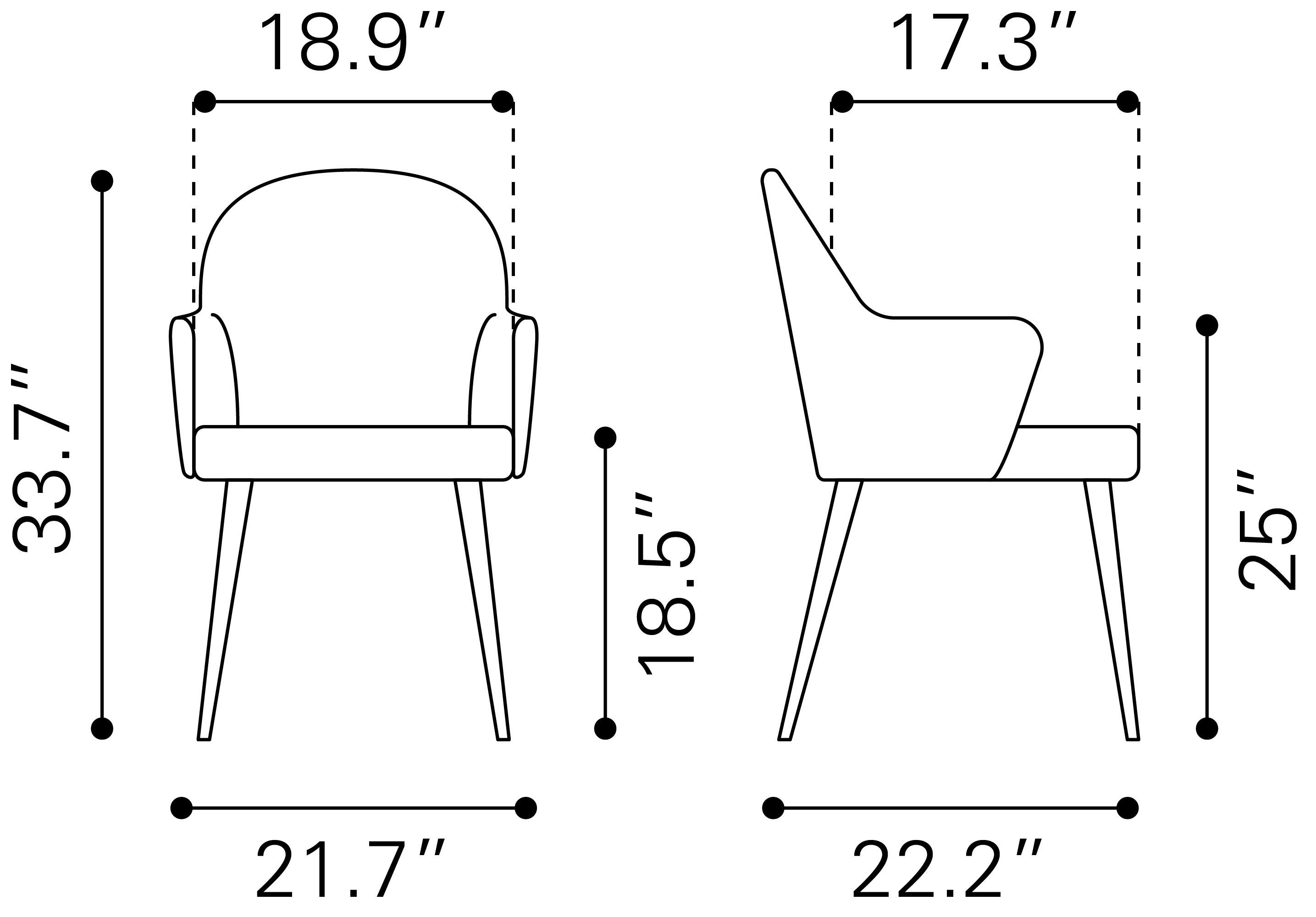 Silloth Dining Chair Brown