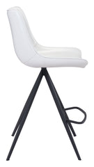 Aki Counter Stool White & Black