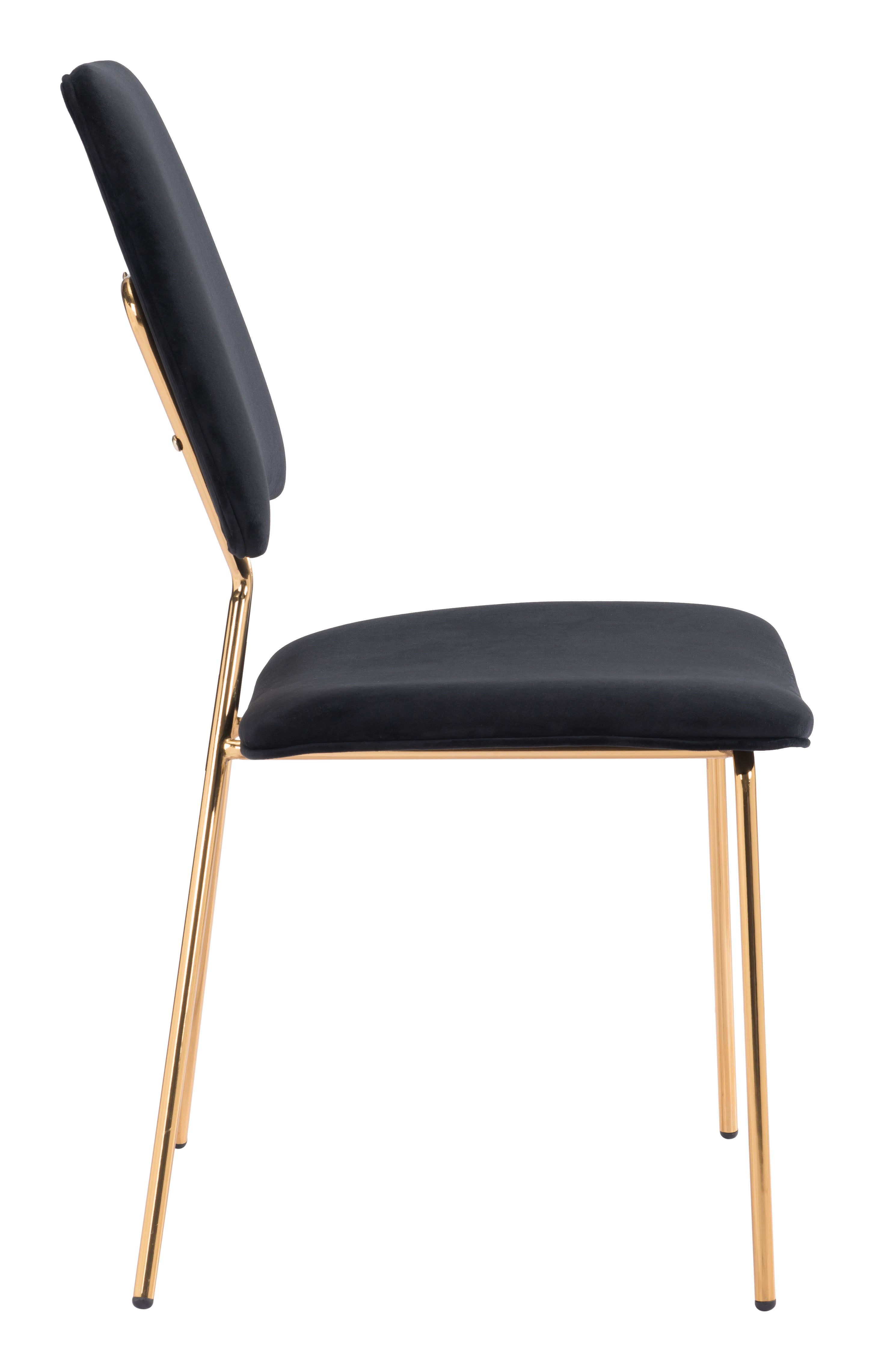 Chloe Dining Chair Black & Gold