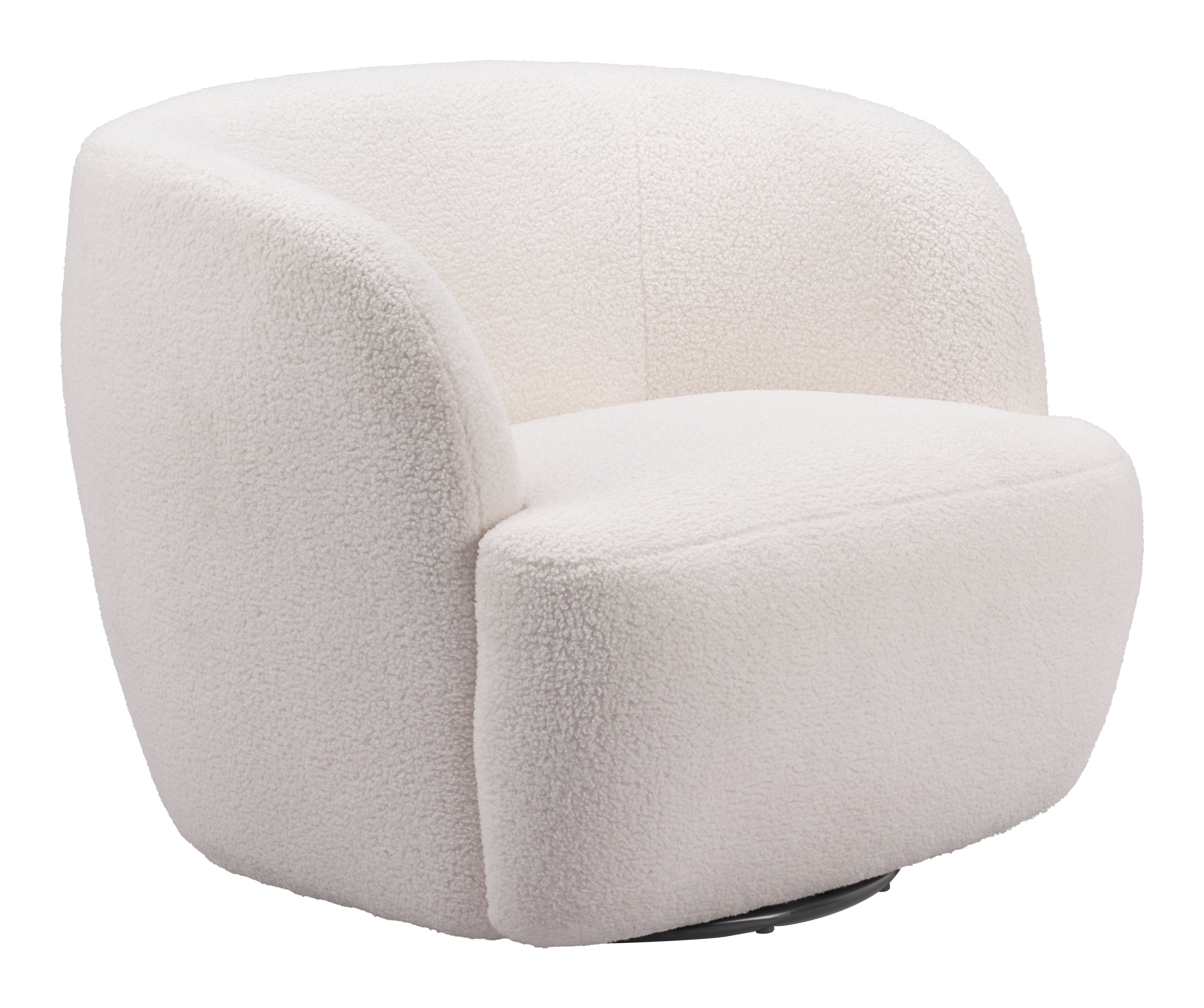 Govan Swivel Chair Ivory