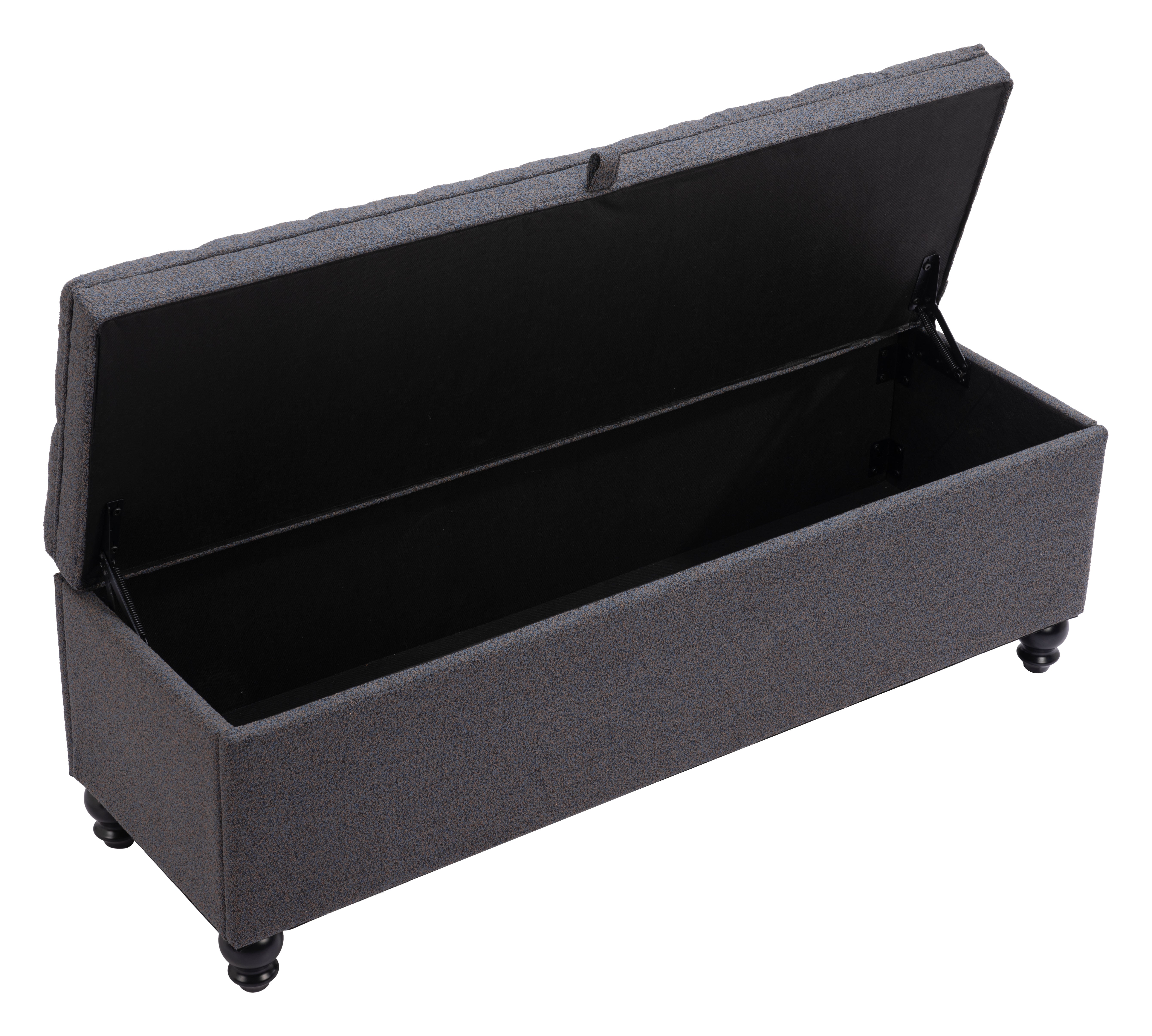 Halifax Storage Bench Gravel Gray