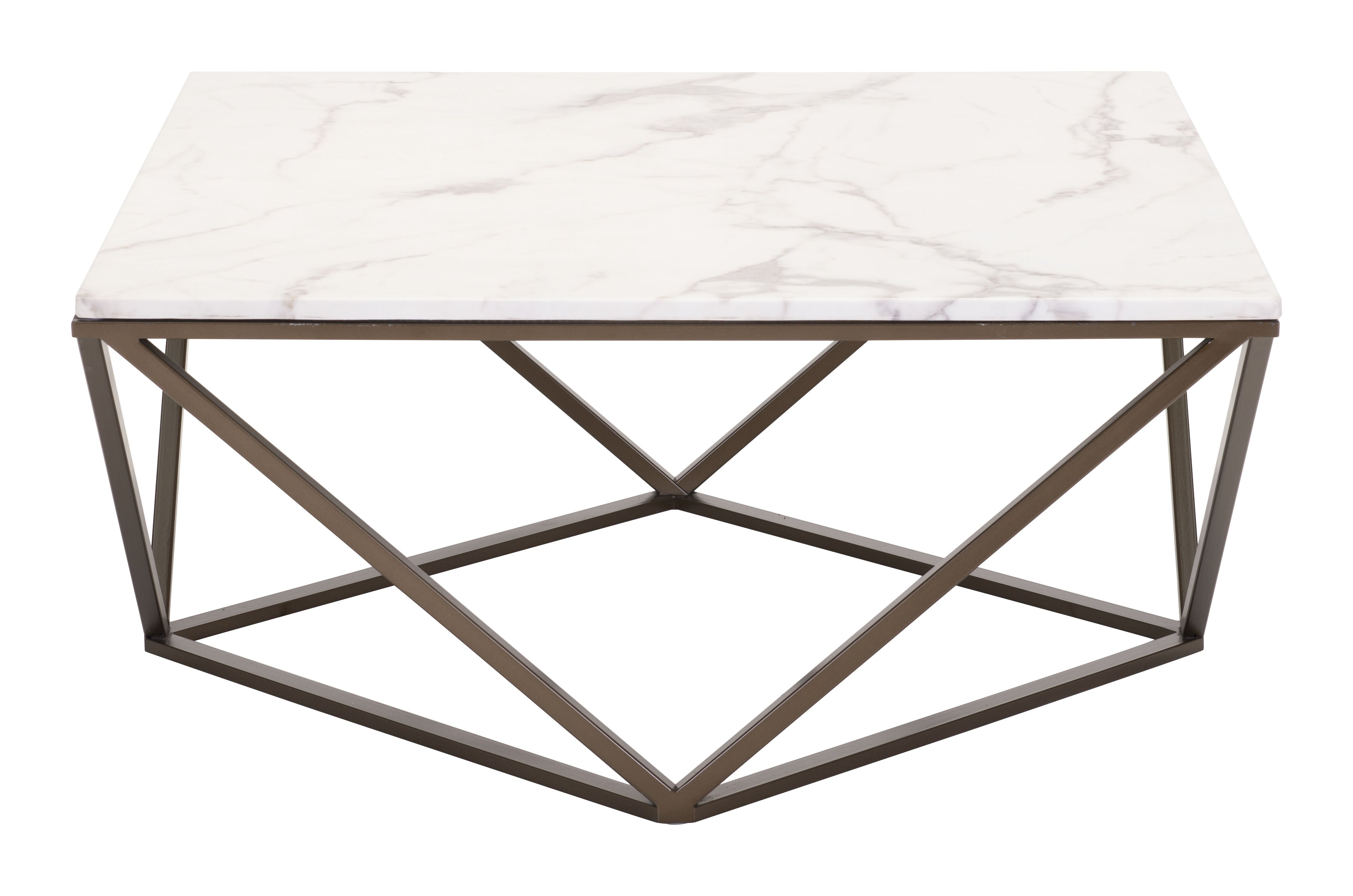 Tintern Coffee Table White & Antique Bronze