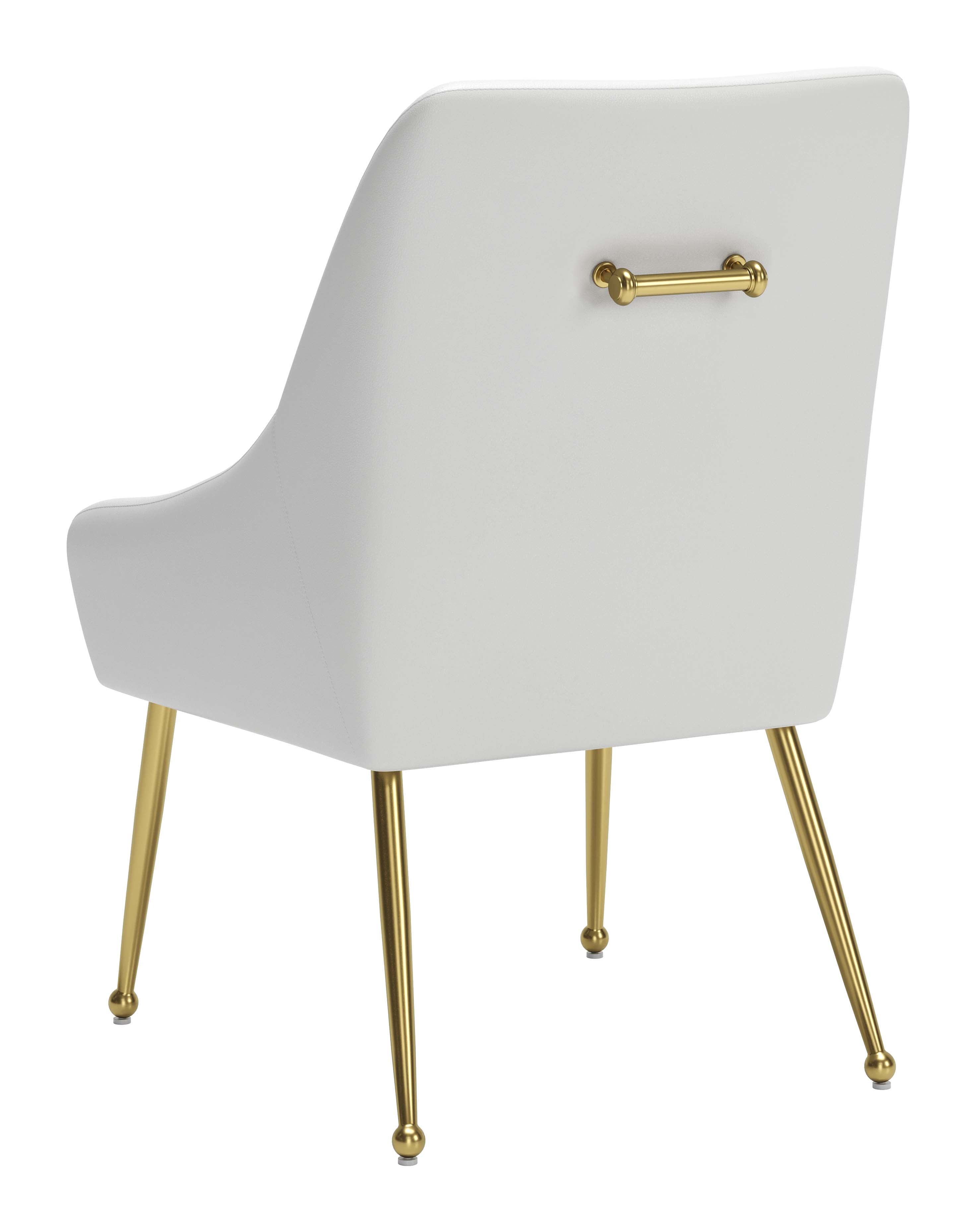 Maxine Dining Chair White & Gold