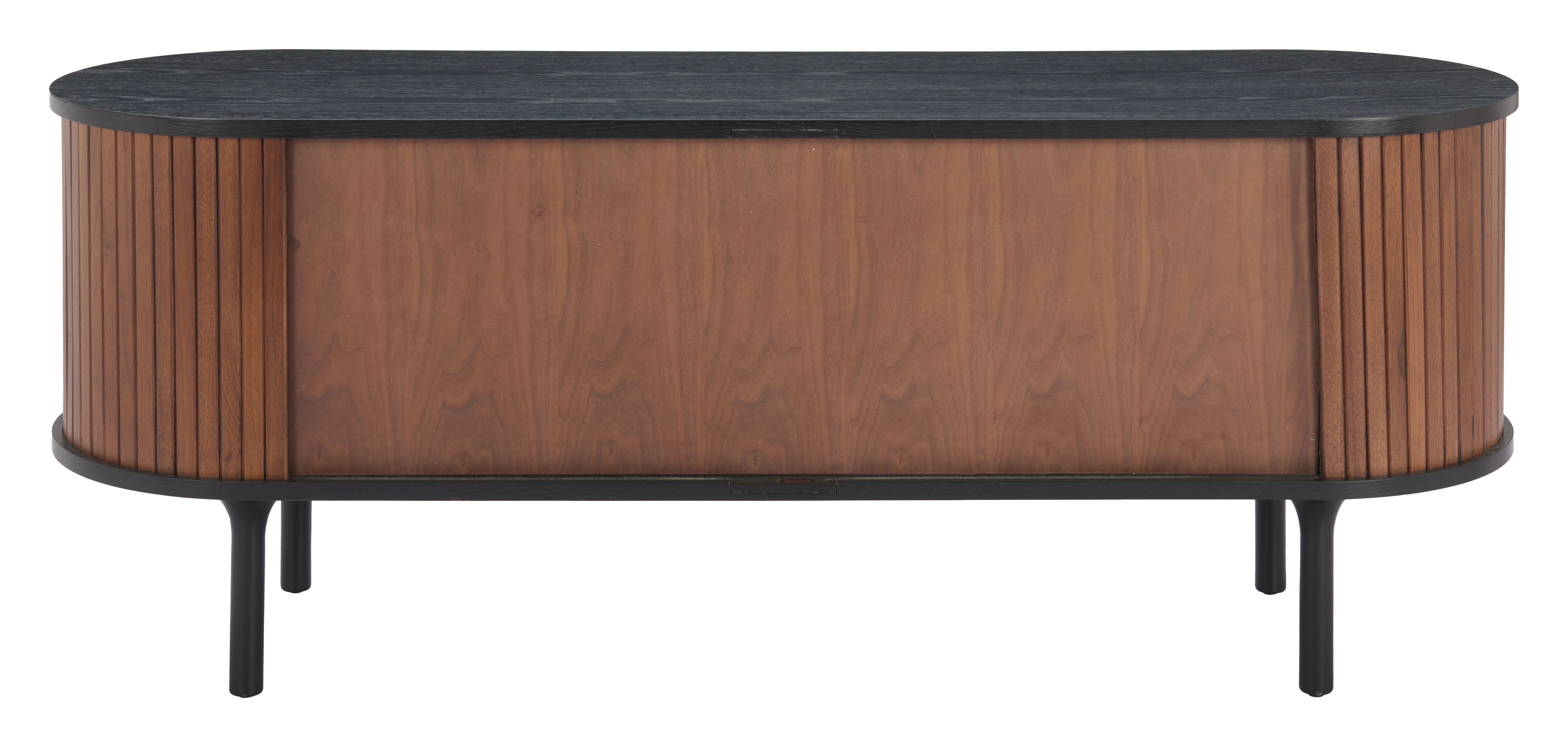 Koriana Entertainment Stand Black & Walnut