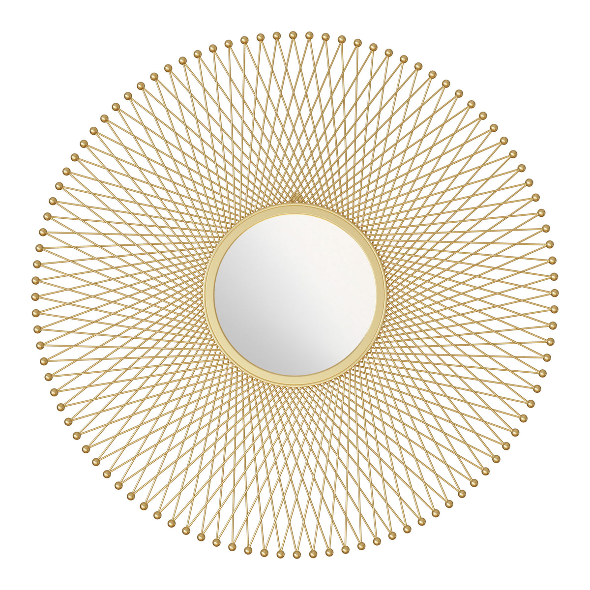 Glow Round Mirror Gold