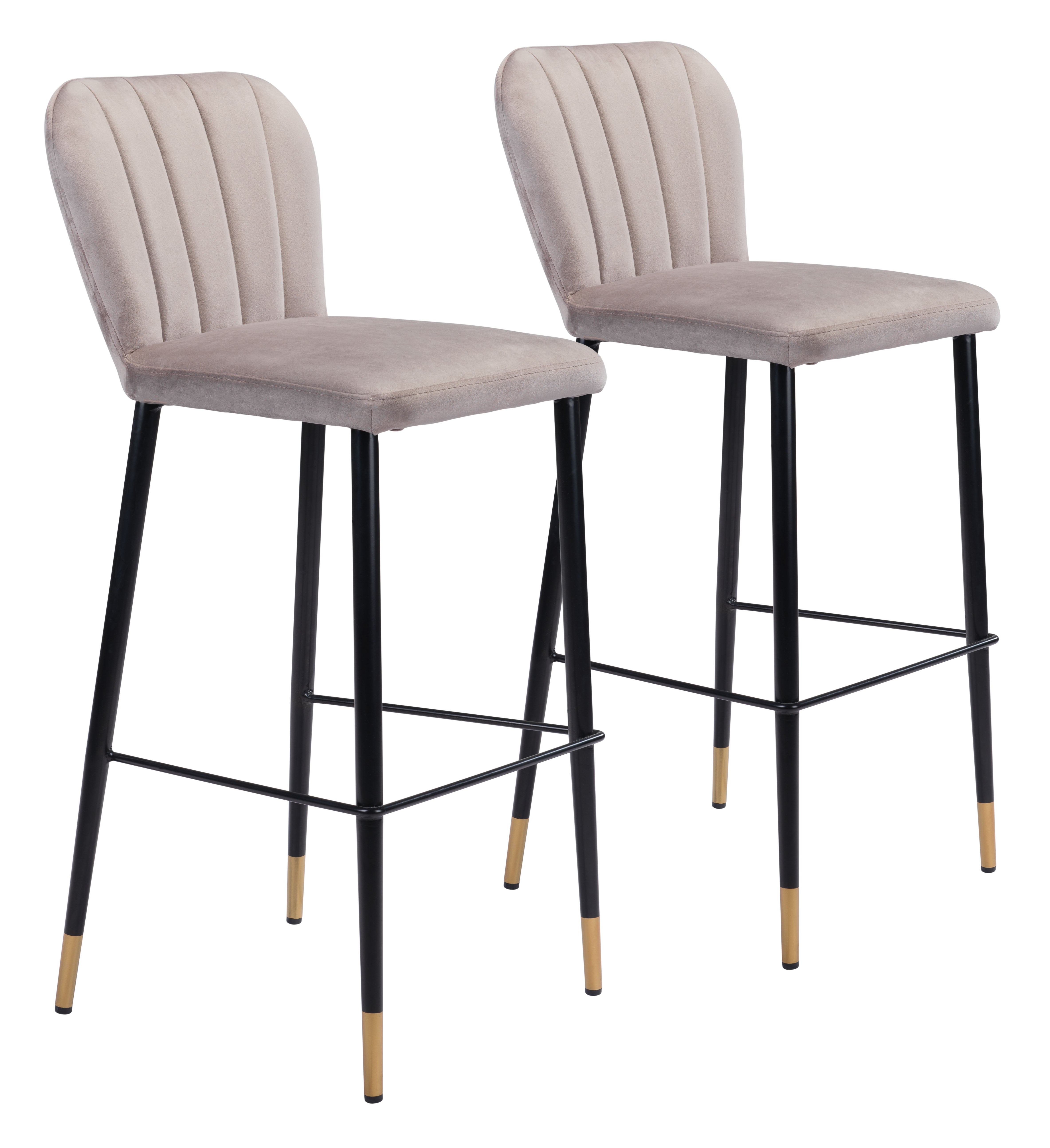 Manchester Barstool (Set of 2) Gray