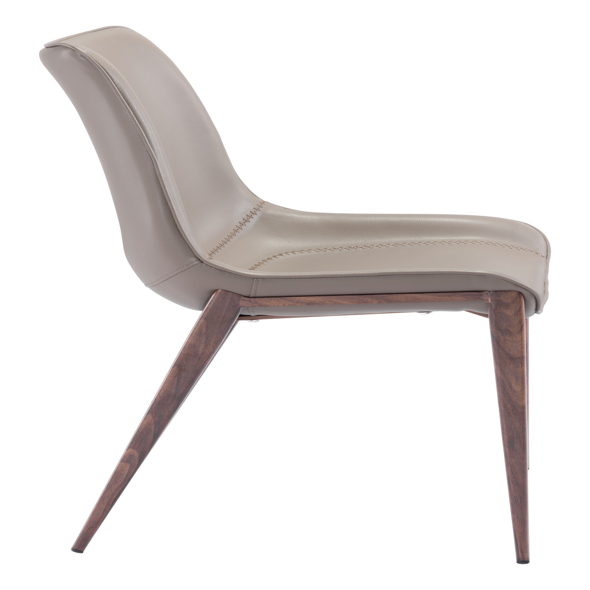 Magnus Dining Chair Brown & Walnut