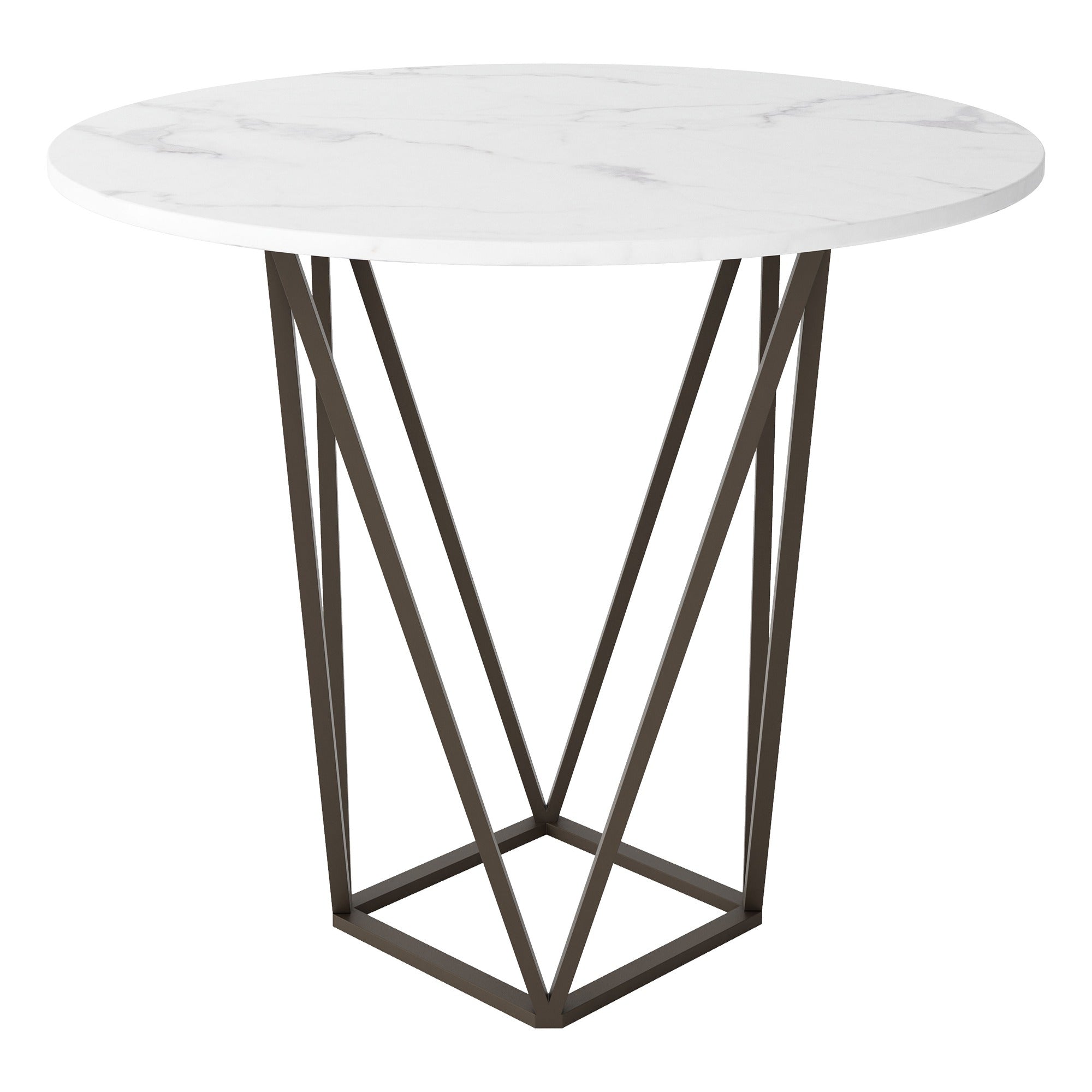 Tintern Dining Table White & Antique Bronze