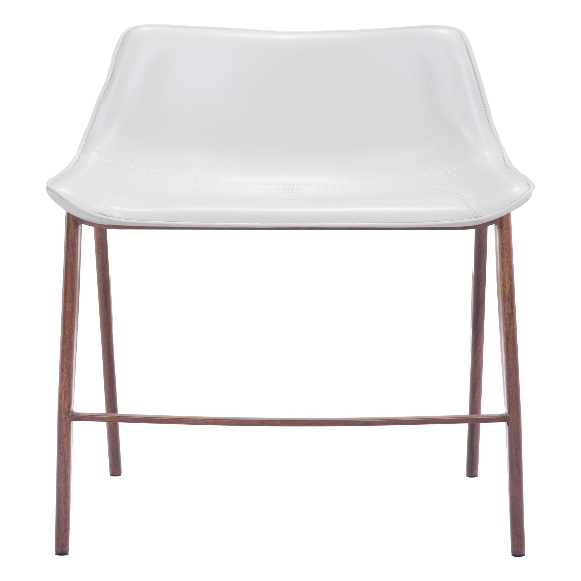 Magnus Barstool White & Walnut