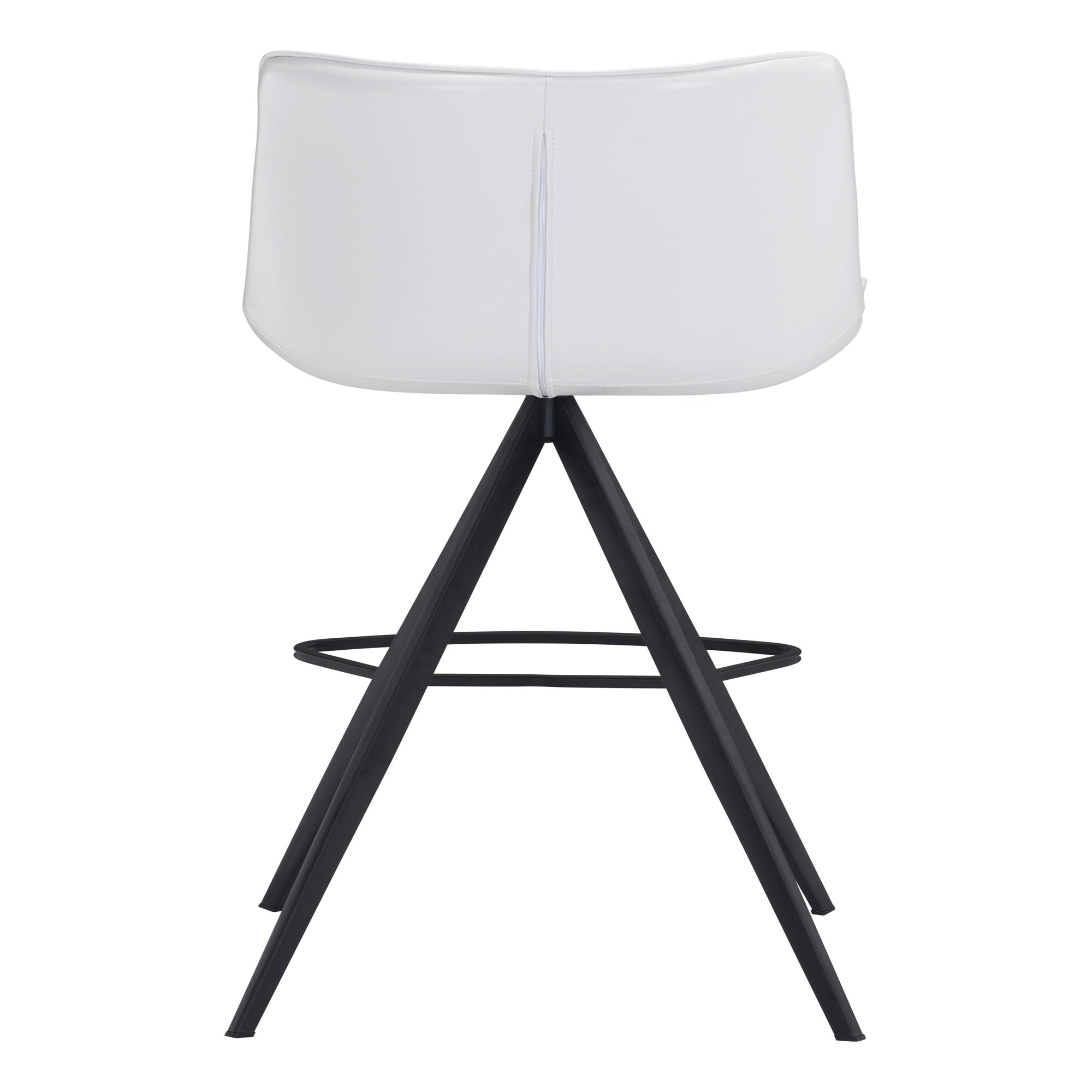 Aki Counter Stool White & Black