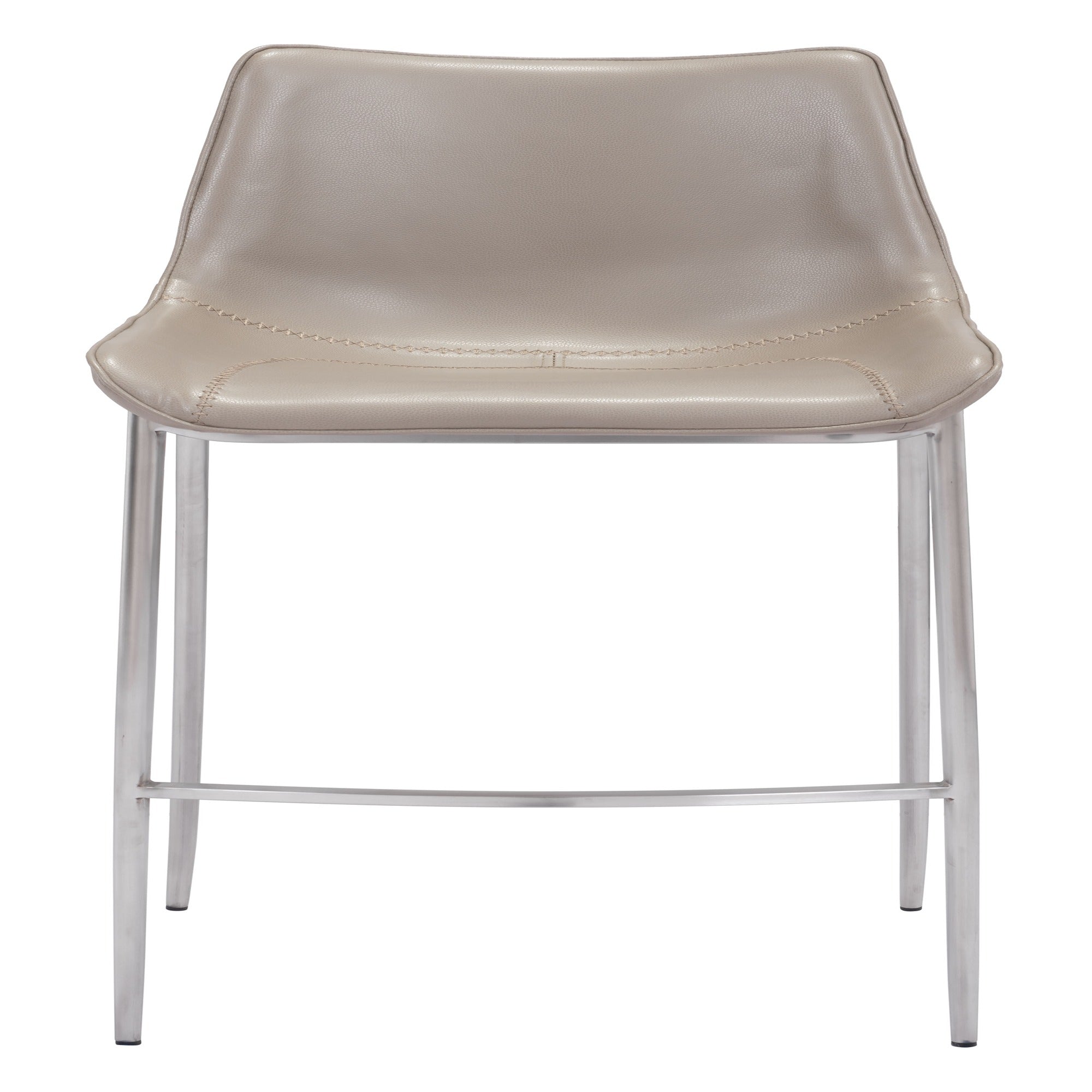 Magnus Barstool Brown & Silver