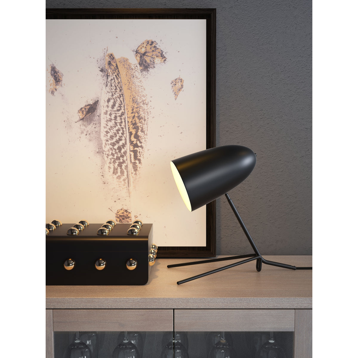 Jamison Table Lamp Black