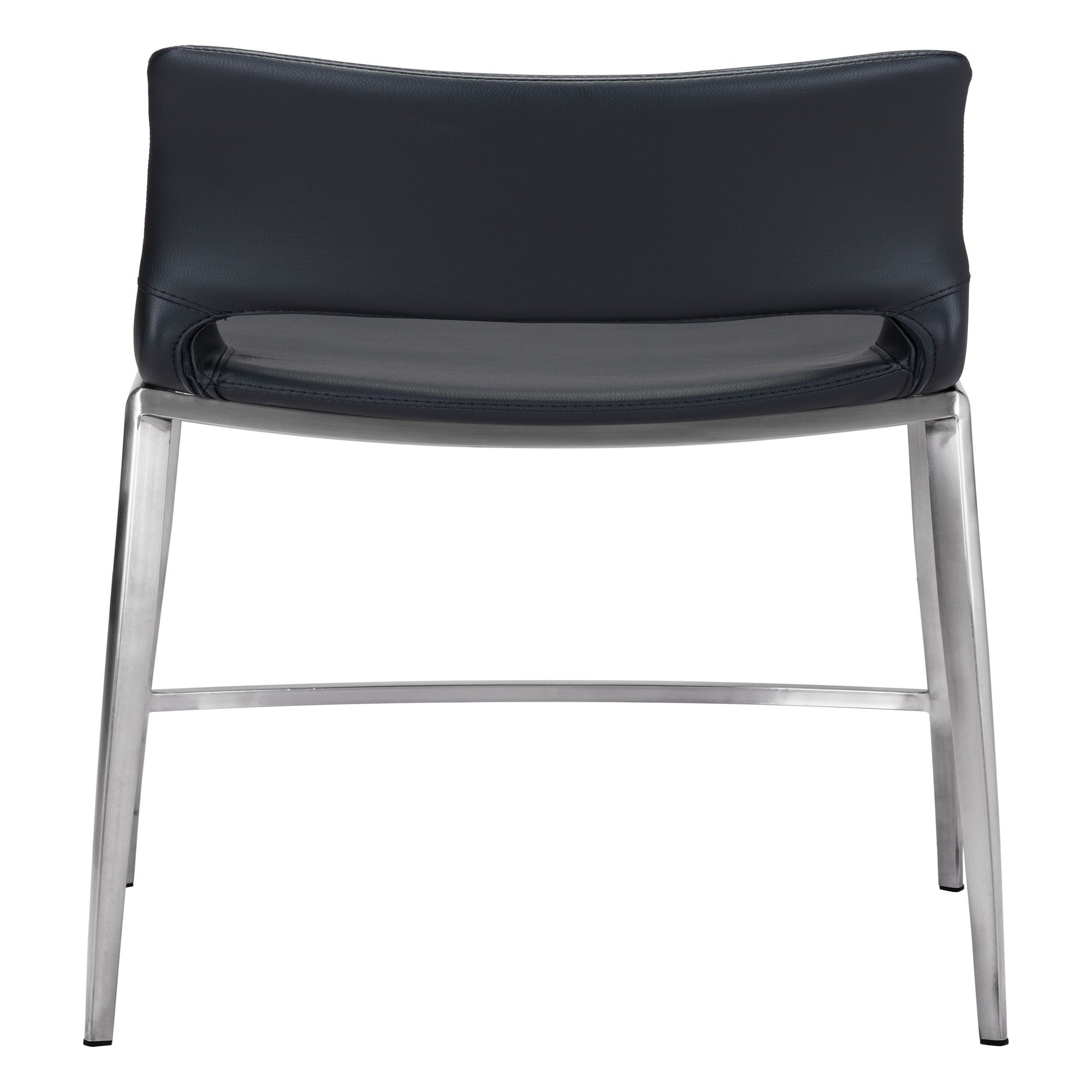 Ace Counter Stool Black & Silver