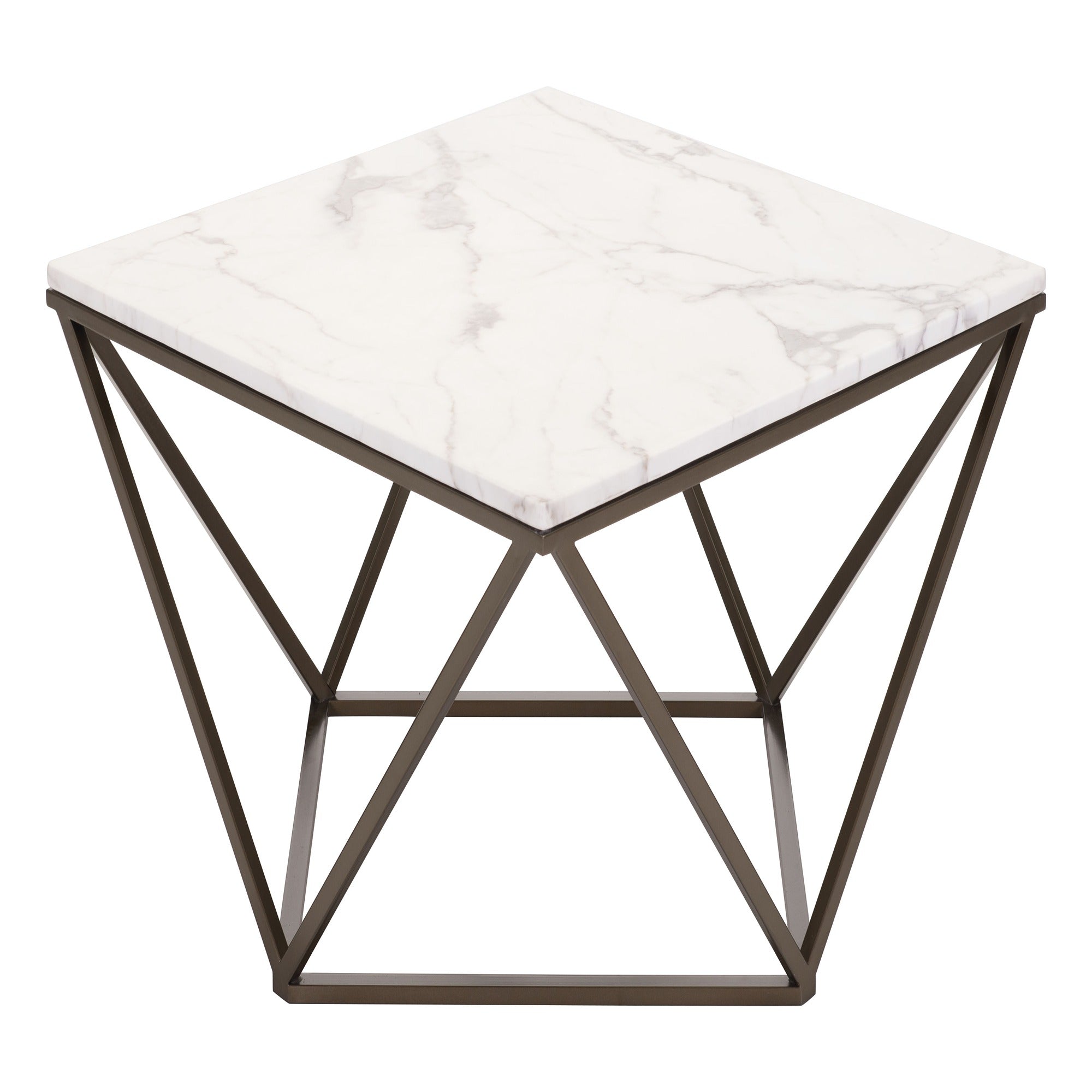 Tintern Coffee Table White & Antique Bronze