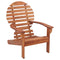 Patio Adirondack Chair – Solid Acacia Wood, Natural Finish | Classic Outdoor Wooden Lounge | Trufairs
