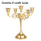 Elegant Metal Candelabra – 3/5-Arm Romantic Centerpiece | Candle-Holder Décor | Trufairs
