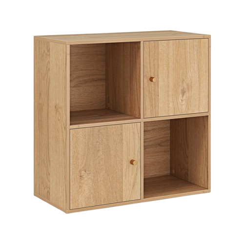 Household Decor 3-Tier Bookcase with Cabinets