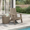 Patio Adirondack Chair – Light Brown Polypropylene  | Weatherproof Outdoor Comfort | Trufairs