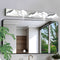 Modern 5-Light LED Vanity Light Fixture – Chrome Finish with Acrylic Light Shades | Dimmable Bathroom Wall Sconce | Trufairs