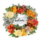 Vivid Hydrangea & Rose Wreath – 24" Multicolor Silk Floral Accent | Year-Round Front Door Decor | Trufairs