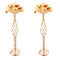 Gold Elegance Floral Stand – 58cm Tall Metal Vase Set | Wedding Centerpiece | Trufairs