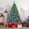 6FT PVC Christmas Tree with 280 WiFi Music Sync LED Lights – App Control, 917 Tips, Hinged Branches, Dual-Color Effects, Metal Stand
