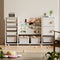 Kids Toy Storage Organizer 8 storage cabinet Removable Toy Bins, 4-Tier Book organizers Storage and 2 cabinet storage, Kids Bookshelf and Toy Storage for Playroom, Bedroom, Kids Room