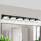 Modern Black LED Vanity Light – 6 Lights Wall Sconce for Bathroom and Mirror, Sleek Minimalist Design | Energy-Efficient Easy Install | Trufairs