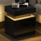 Modern Black LED Nightstand – Smart Storage & Ambient Lighting | Bedroom Furniture | Trufairs