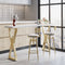VelvetGlide Swivel Bar Stool Set – Modern Adjustable White Upholstered Stools | Kitchen Island | Trufairs