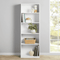 5-Shelf Adjustable White Bookcase – Customizable Storage Solution | Modern Organization Furniture | Trufairs