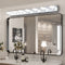 Modern 7-Light LED Vanity Light Fixture – Chrome Finish with Acrylic Light Shade | Dimmable Bathroom Wall Sconce | Trufairs