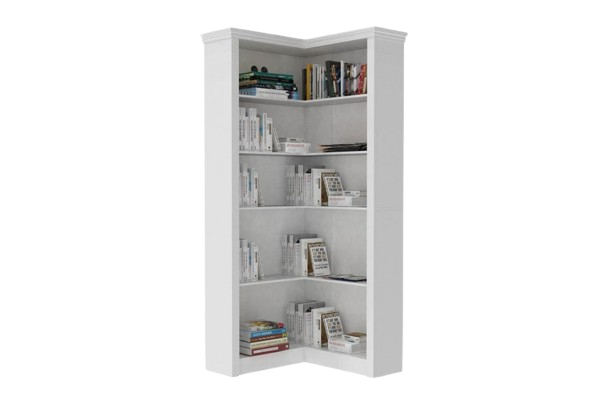 Premium 5-Tier Corner Bookshelf - Essential Storage Solution for Modern Living