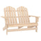 2-Seater Patio Adirondack Chair – Solid Fir Wood Double Outdoor Seat | Trufairs