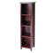 5-Tier Walnut Storage Bookcase – Space-Saving Tall Organizer | Home Storage Solutions | Trufairs