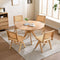 Modern Minimalist Round Dining Table – Natural Wood 47.6" Circle Design | Contemporary Dining Furniture | Trufairs