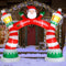 8.9FT Inflatable Christmas Archway with Santa, Lighted Holiday Blow Up Decoration with LED Lights, Built-in Blower, Durable Waterproof Polyester for Yard, Garden, Indoor/Outdoor Xmas Décor