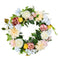24″ White Pink Yellow Peonies & Hydrangeas Wreath – Year-Round Door Decor | Trufairs