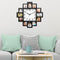 12 Photo Frame Wall Clock – Multifunctional Picture Collage & Analog Timepiece | Home Décor Accent | Trufairs