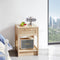Contemporary Rattan End Table – Smart Storage Nightstand | Modern Side Table | Trufairs