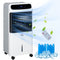 HOMCOM 32" Portable Air Cooler, 3-In-1 Evaporative Cooling, Ice Fan, Water Conditioner, Humidifier, Remote, LED