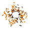 Fall Leaves Mini Wreath Set – 12 Pack 8" Botanical Table Décor | Harvest Festival Thanksgiving Decoration | Trufairs