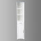 SlimSpace Tall Linen Cabinet – 3 Open Shelves & Door Storage | Freestanding Organizer | Trufairs
