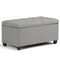 DoveRest Ottoman Bench – Tufted Storage Linen Seat | Entryway Accent | Trufairs