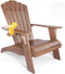 Summit-Black Adirondack – Polystyrene Lounge w/ Dual Holders | Outdoor Chair | Trufairs