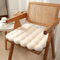 Luxury Rabbit Fur Square Cushion – Ultra-Plush Chair Cover & Small Rug | Premium Fluffy Accent | Trufairs