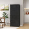 UrbanVista Tall Storage Cabinet – 4 Doors & Central Drawer | Kitchen Pantry | Trufairs